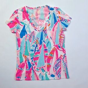 Lily Pulitzer V-neck tee
